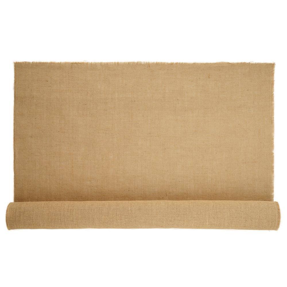 40 in. x 30 ft. Natural Burlap Fabric Roll 45 x 45 Density Jute Tree Wrap for Gardening Crafts Wedding