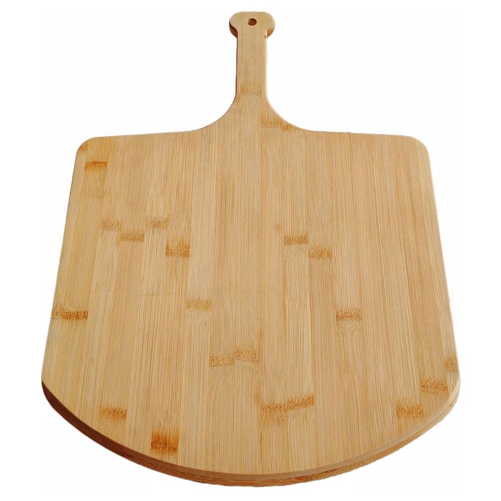 Bamboo Natural Finish Pizza Cutting Board Pizza Peel Pizza Serving Board Charcuterie Kitchen Accessory 1 Piece