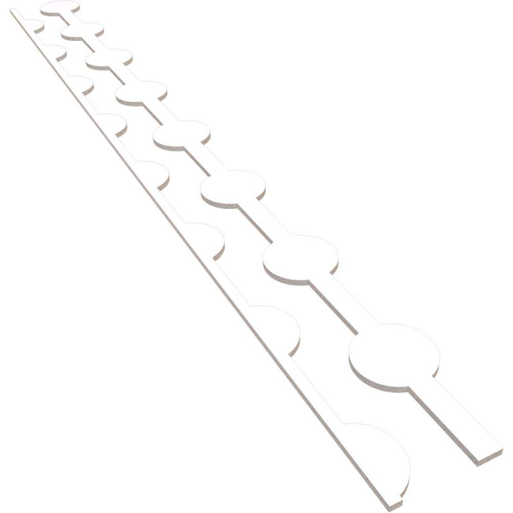 Bridgeport 94 in. H x 0.5 in. W Slatwall Panels in PVC 12-Pack