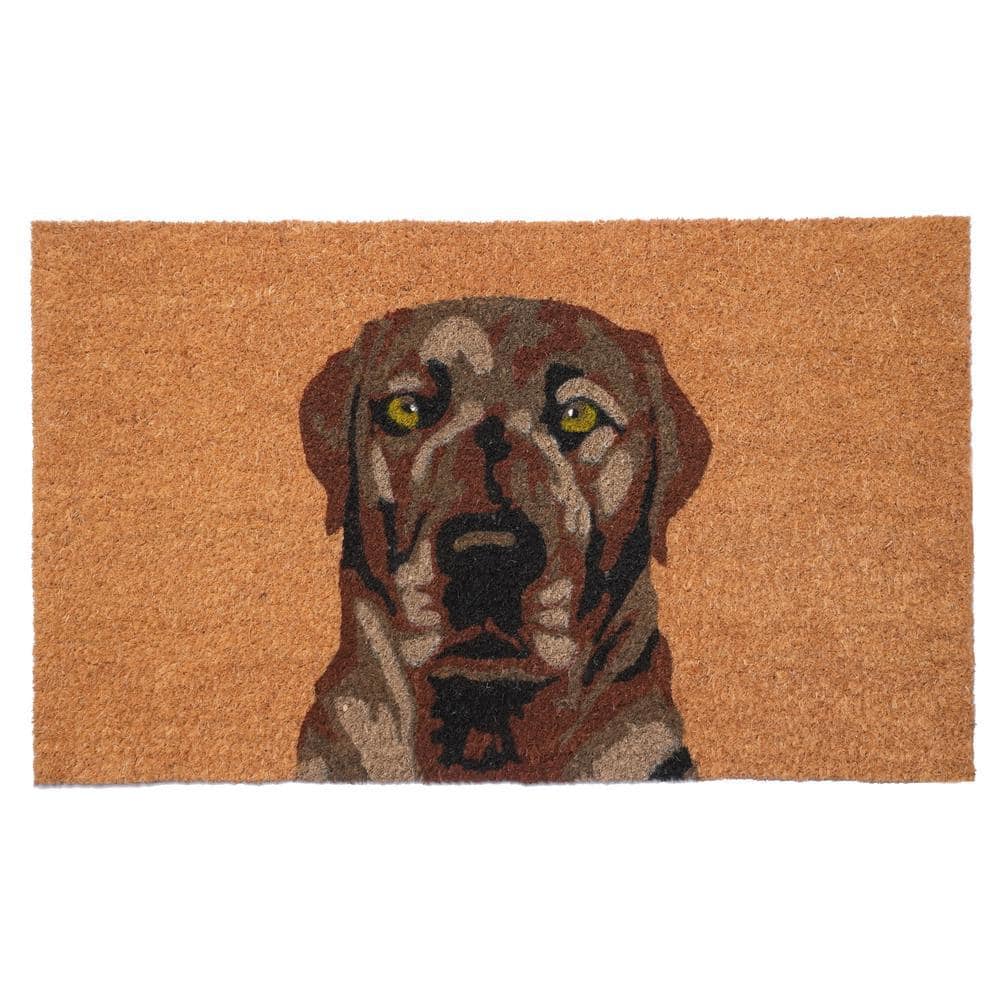 Brown Labrador Doormat 17" x 29"