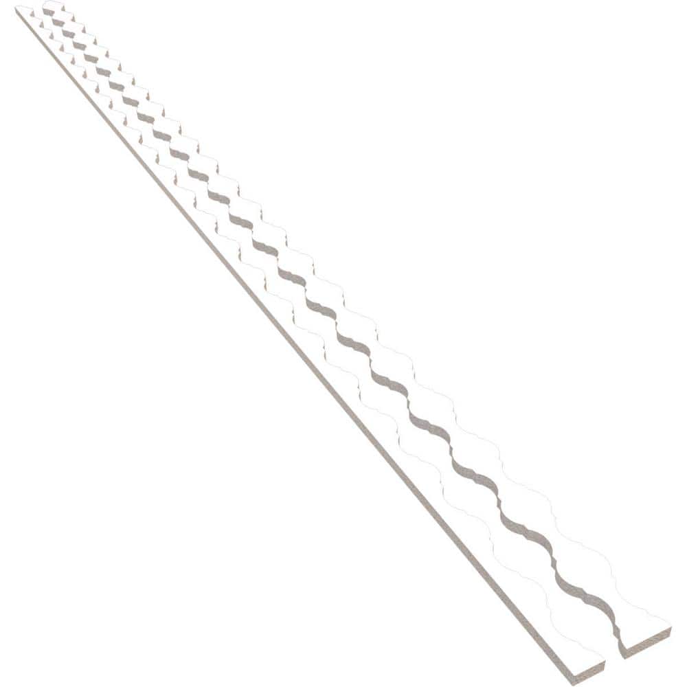 Casablanca 94 in. H x 0.625 in. W Slatwall Panels in PVC 31-Pack