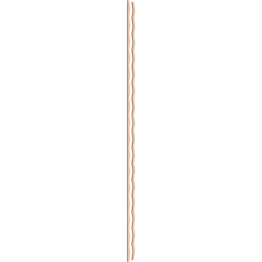 Eastport 94 in. H x 0.25 in. W Slatwall Panels in Hickory 44-Pack