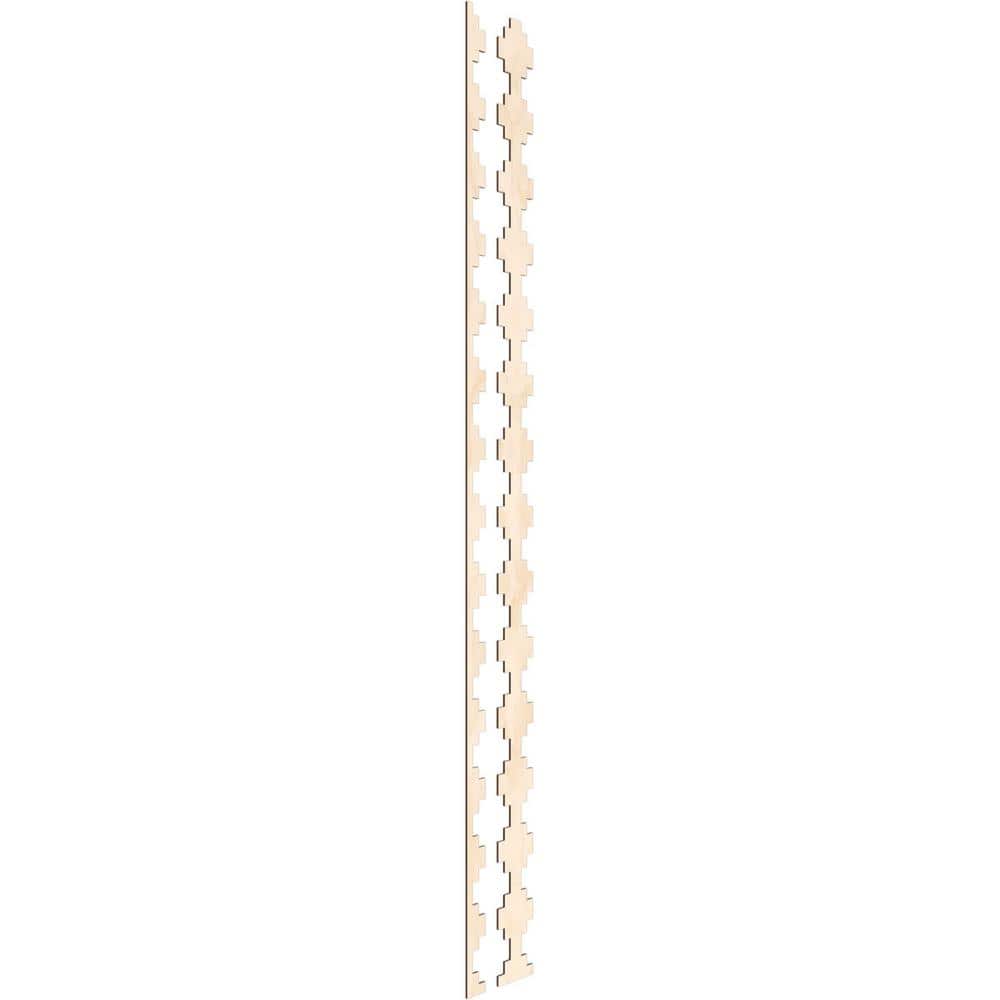Gypsum 94 in. H x 0.25 in. W Slatwall Panels in Birch 15-Pack