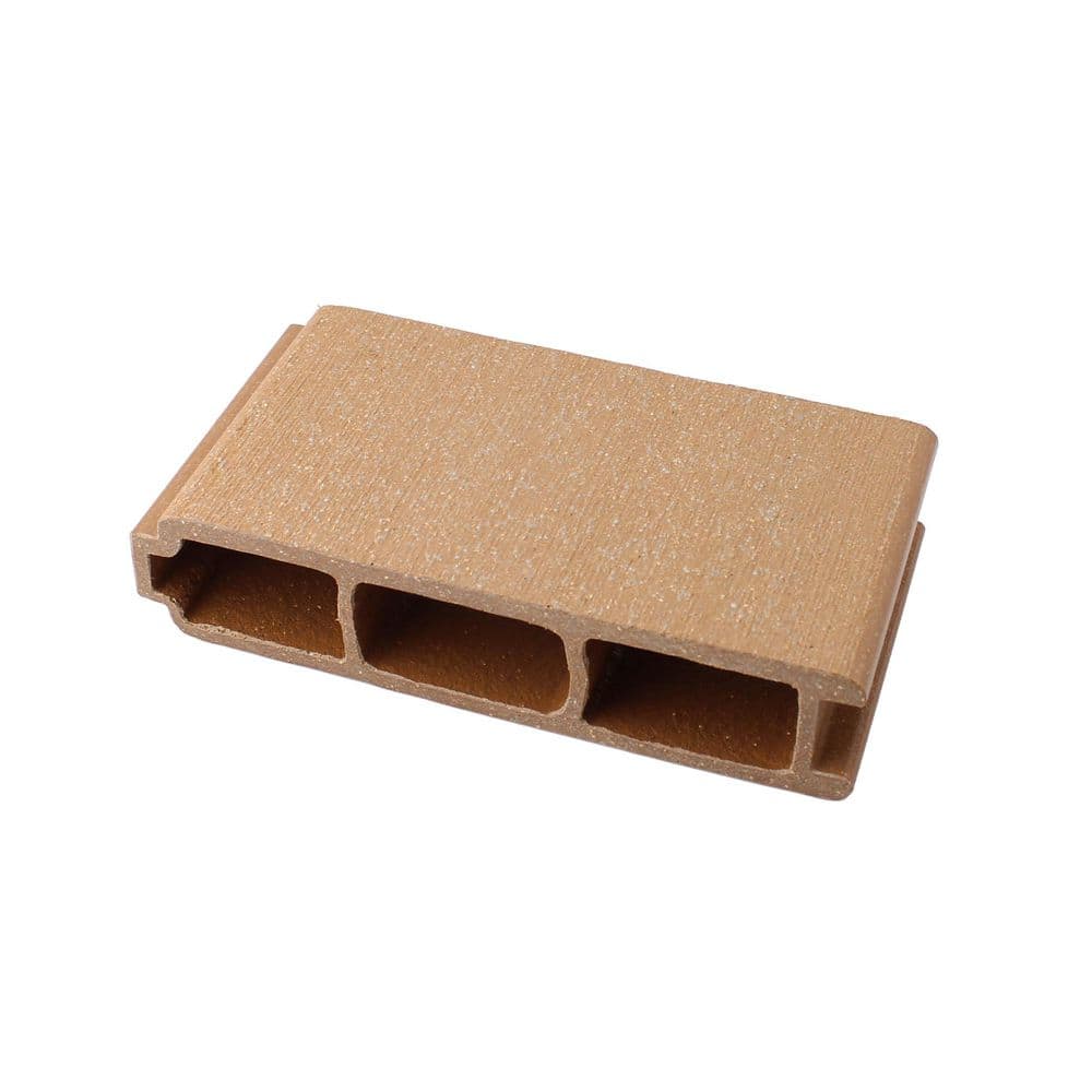 I Dekk 1 in. x 5.25 in. x 3 in. Cedar Composite Deck Board Sample