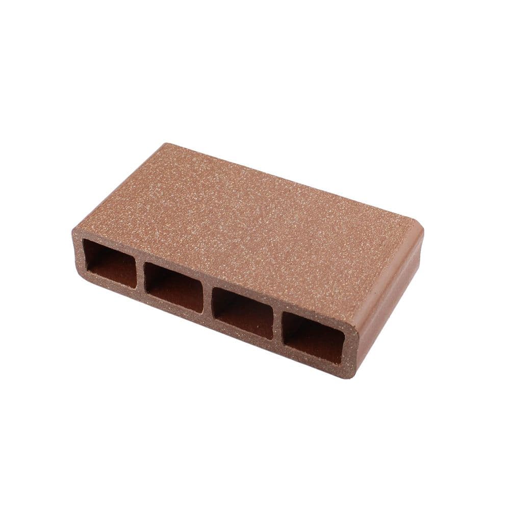 I Dekk HD 1 in. x 5.25 in. x 3 in. Mahogany Composite Deck Board Sample
