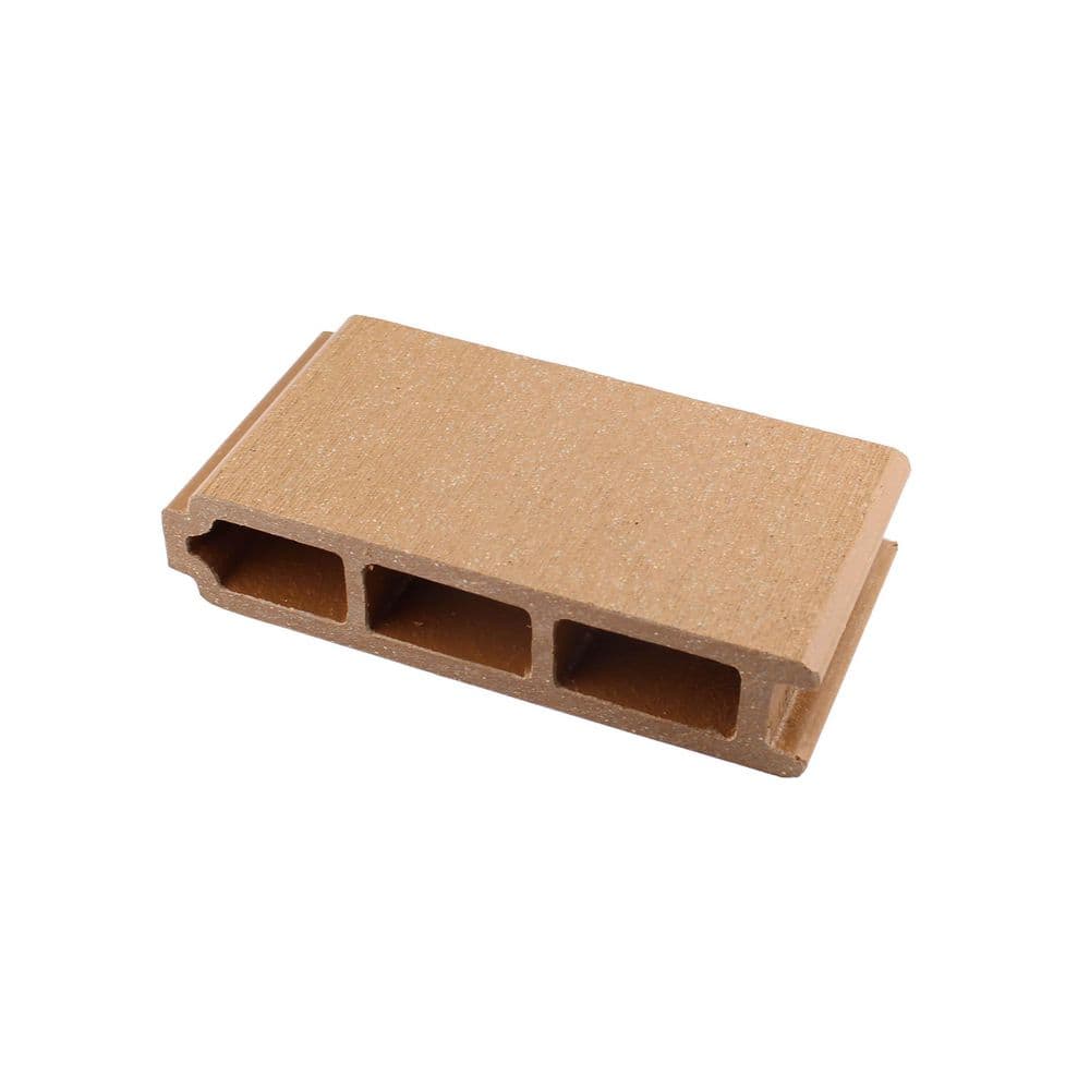 I.Dekk HD 1 in. x 5.25 in. x 3 in. Cedar Composite Deck Board Sample