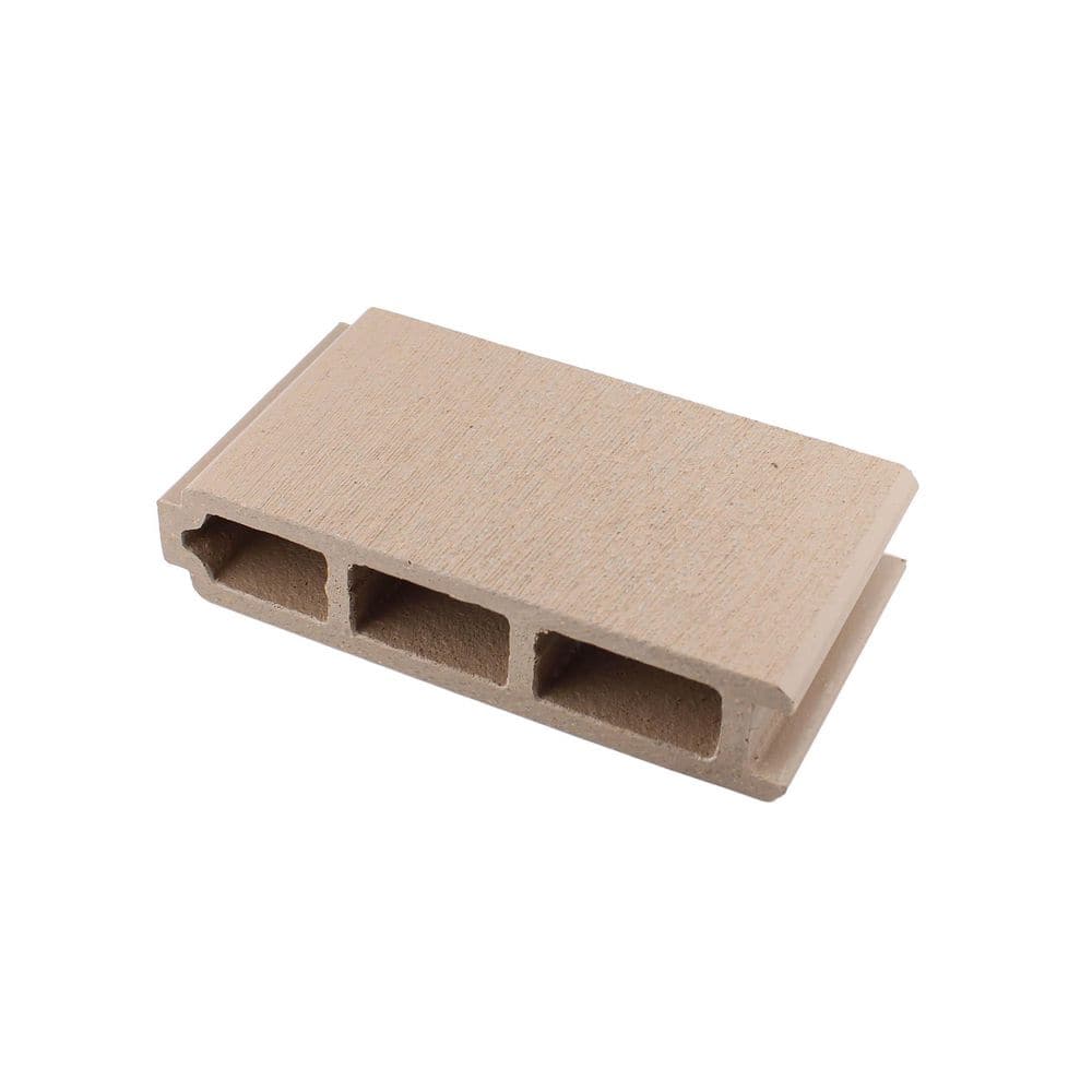 I.Dekk HD 1 in. x 5.25 in. x 3 in. Cool Sand Composite Deck Board Sample