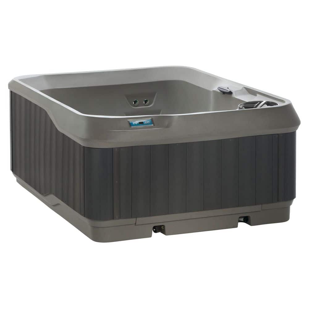 Ibiza 4-Person, 24-SS Jet Lounger, 110V/230V with Stainless Heater, Ozone, Waterfall and Upgraded Synthetic Wood Skirt