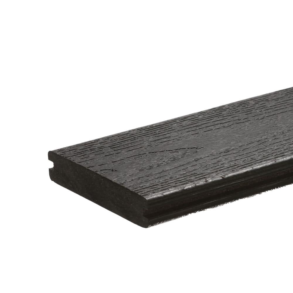 Optima Dekk 1 in. x 6 in. x 16 ft. Boardwalk Gray Grooved Edge Composite Deck Board