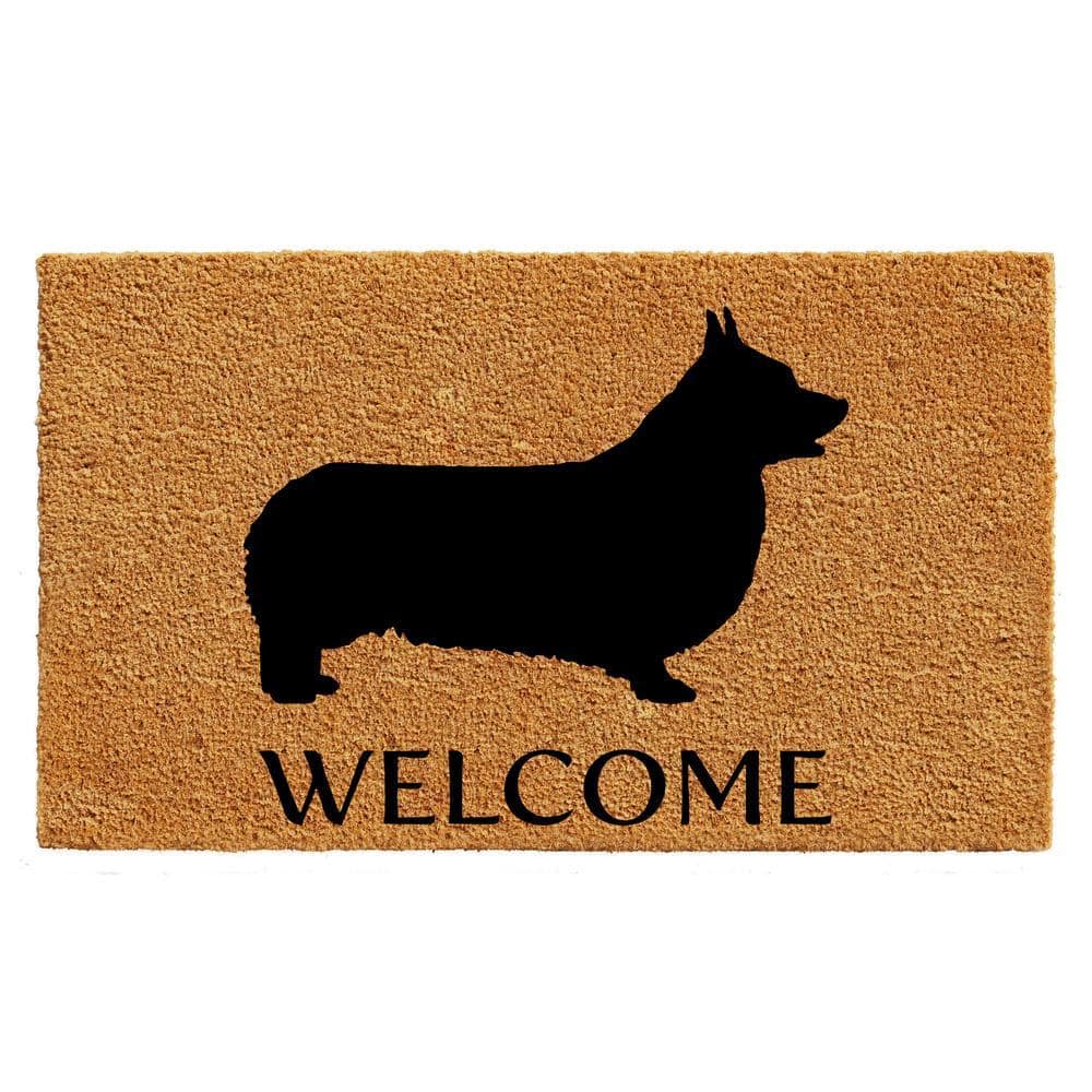Pembroke Welsh Corgi Doormat 17" x 29"