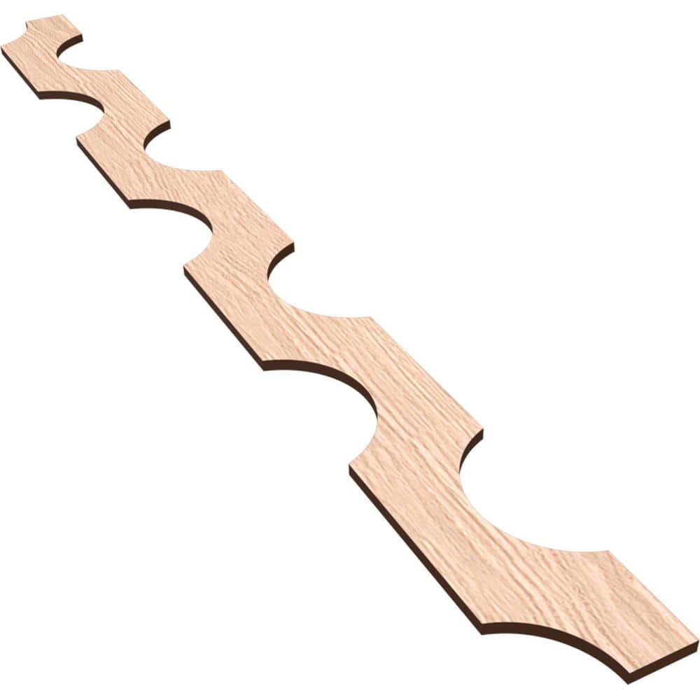 Pomeroy 47 in. H x 0.375 in. W Slatwall Panels in Red Oak 12-Pack