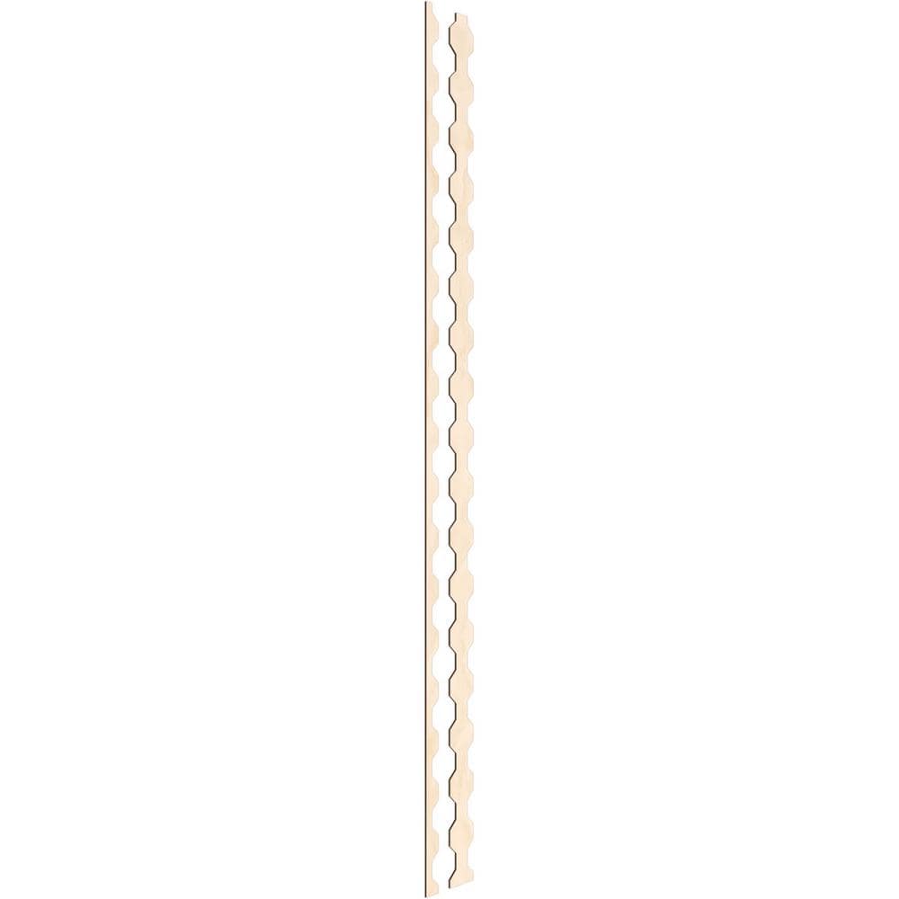 Pontiac 94 in. H x 0.25 in. W Slatwall Panels in Birch 17-Pack
