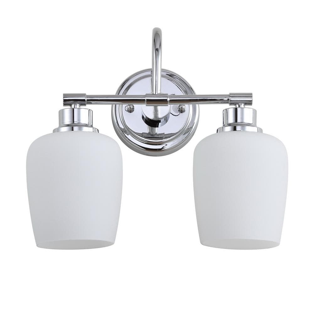 Rayden 2-Light Chrome Indoor Sconce