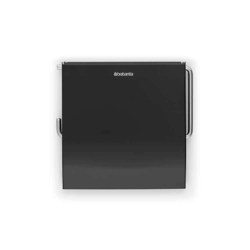 ReNew Wall Mounted Toilet Paper Roll Holder, in Matte Black