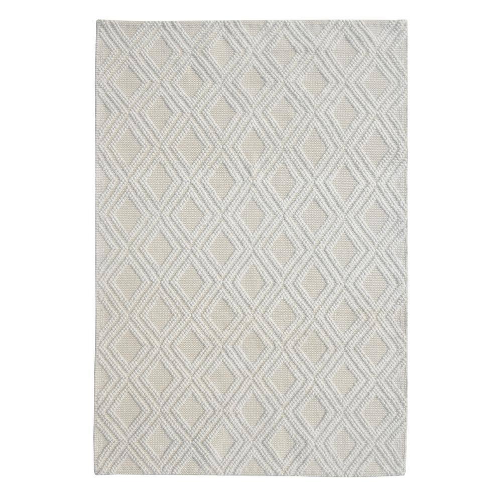 Renewed Ivory 6 ft. x 9 ft. Farmhouse Upcycled Handwoven Area Rug