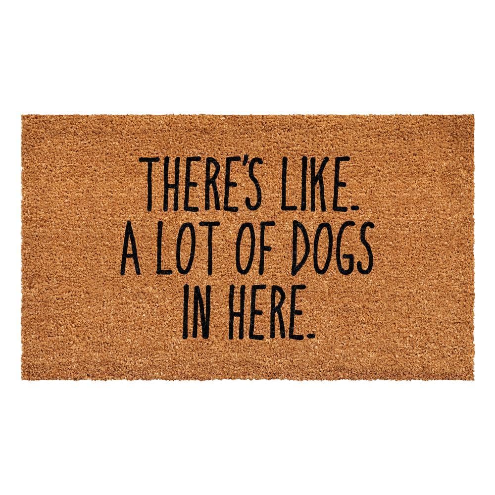 There's like a lot of dogs here Doormat 17" x 29"