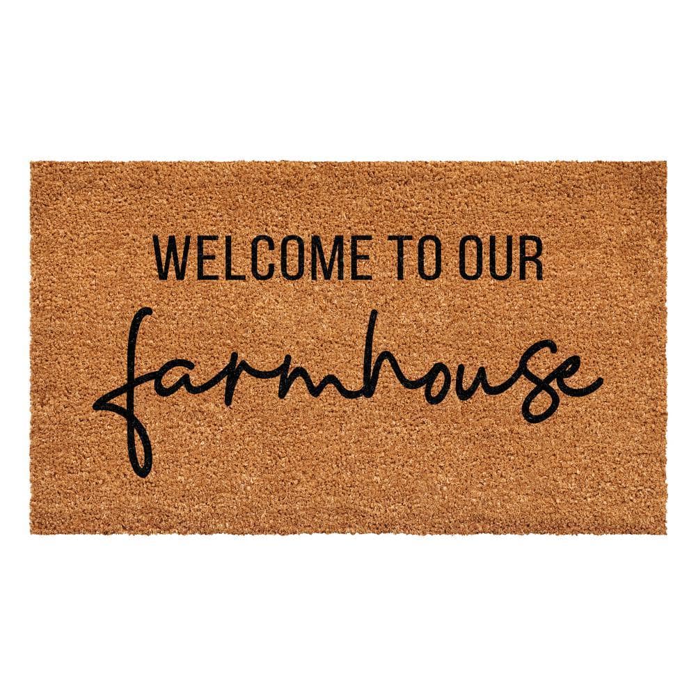 Welcome To Our Farmhouse 30 in. x 48 in. Door Mat