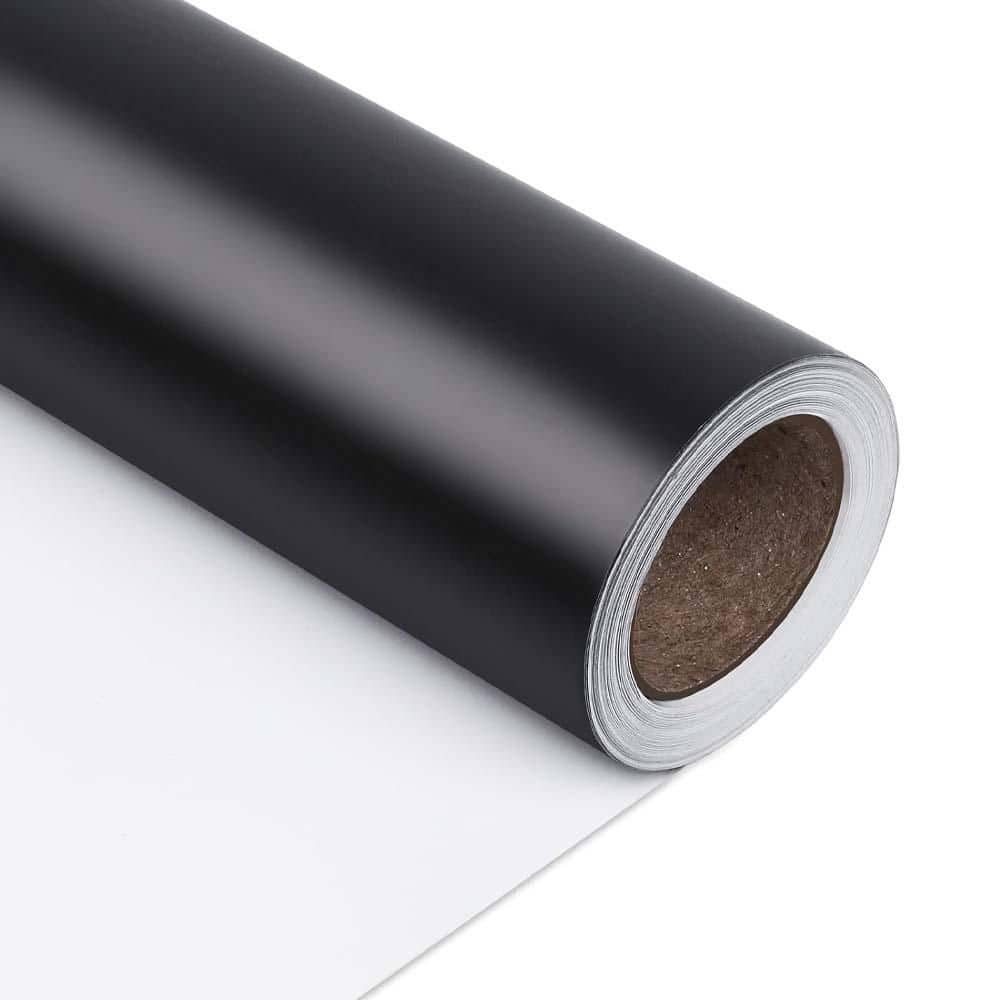 1.1 lb. 17.48 x 1.81 x 1.77 in. Matte Metal Black Wrapping Paper Solid Color for Weddings, Valentine's, Christmas, DIY