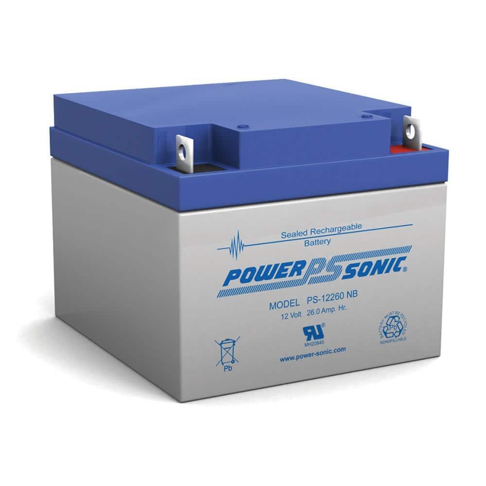 12-Volt 26 Ah Nut and Bolt Terminal Sealed Lead Acid (SLA) Rechargeable Battery