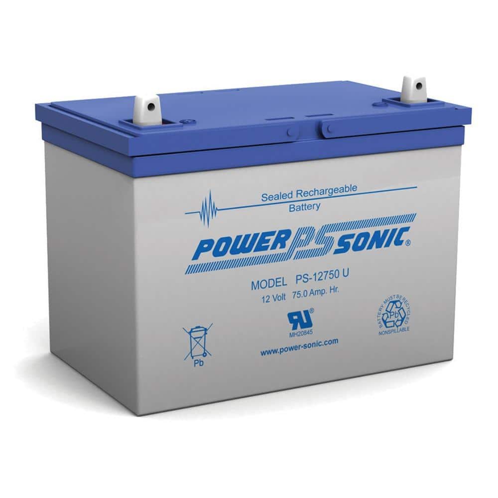 12-Volt 75 Ah Sealed Lead Acid (SLA) Rechargeable Battery