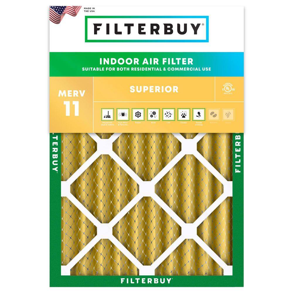 16.38 in. x 21.38 in. x 4 in. MERV 11 (FPR 7) Allergen Defense Pleated HVAC AC Furnace Air Filters Replacement (1-Pack)