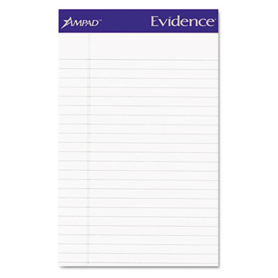 20154 Evidence Recycled Pads Jr. Legal/Margin Rule 5 x 8 WE 12 50-Sheet Pads