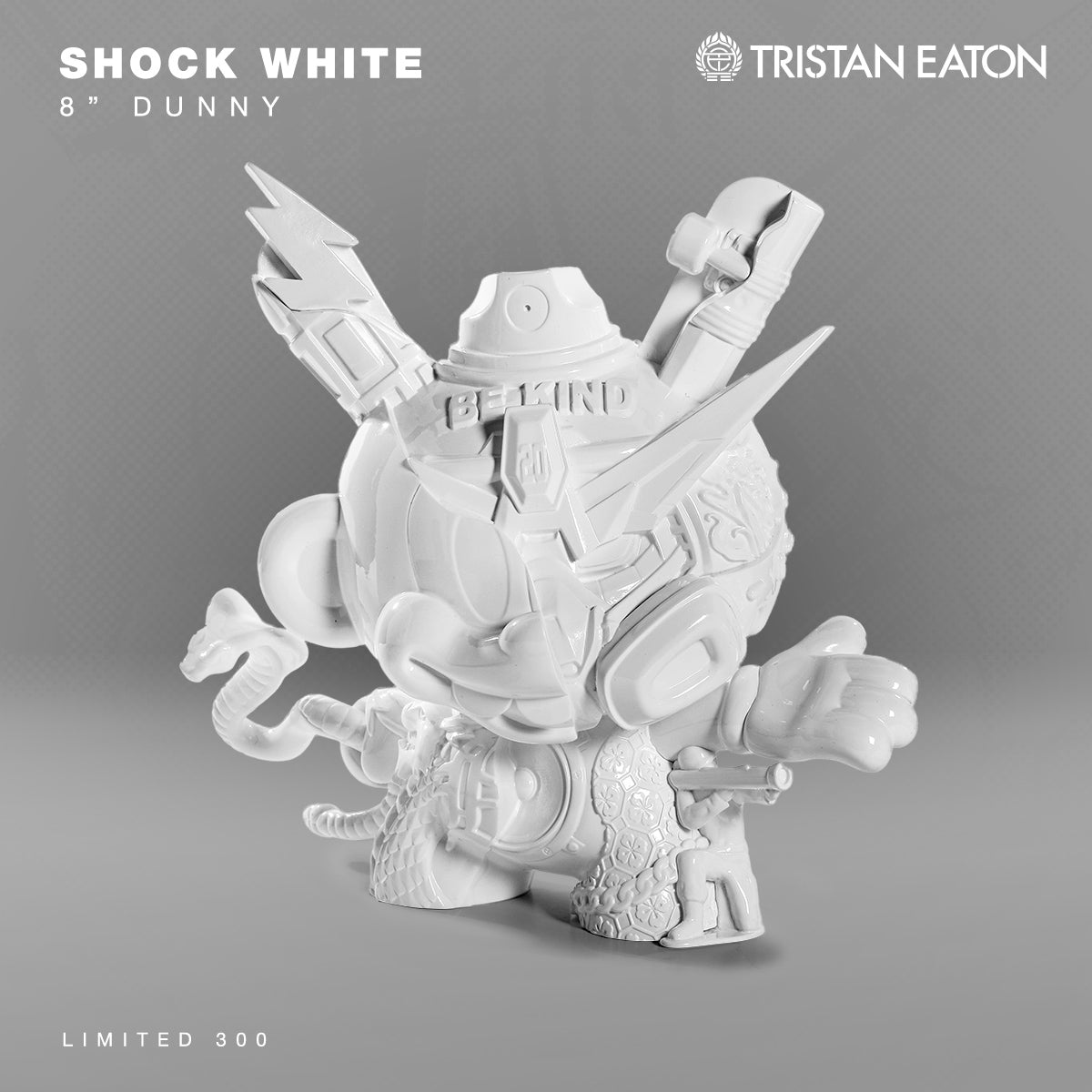 20th Anniversary Still Life Dunny 8" Art Figure - "Shock White" by Tristan Eaton