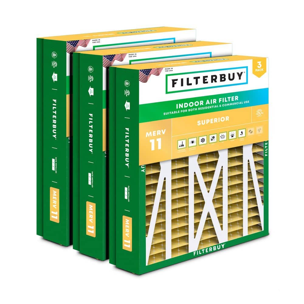 21 in. x 27 in. x 5 in. MERV 11 (FPR 7) Allergen Defense Pleated HVAC AC Furnace Air Filters for Trane & More (3-Pack)