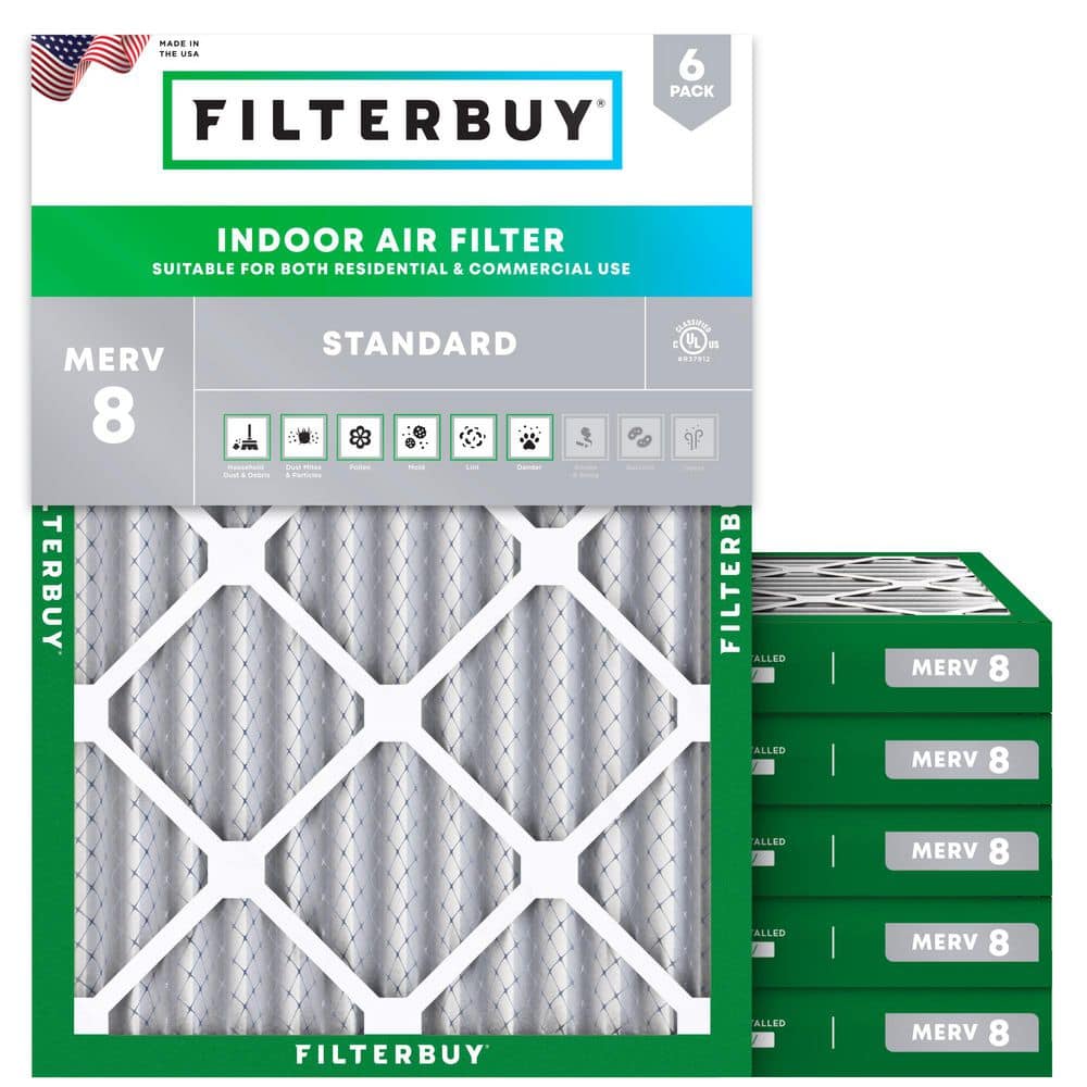 23.5 in. x 30.75 in. x 2 in. MERV 8 (FPR 5) Dust Defense Pleated HVAC AC Furnace Air Filters Replacement (6-Pack)