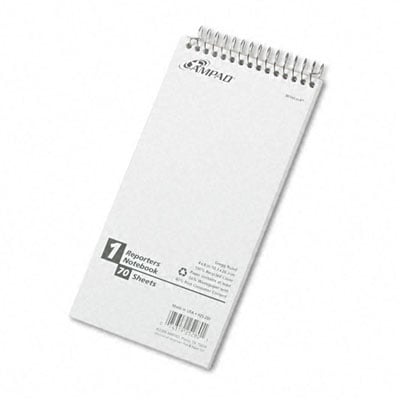 25280 Reporter Spiral Notebook Gregg Rule 4 x 8 White 70 Sheets