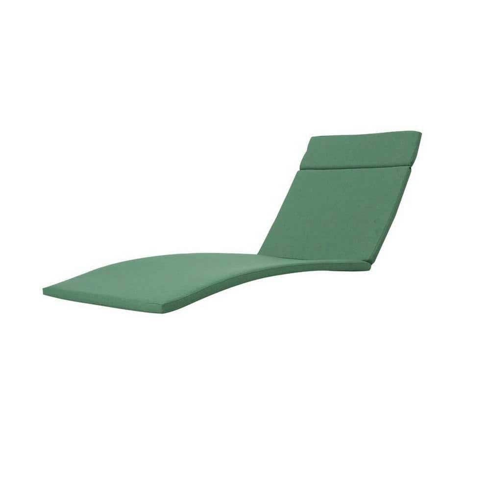 27.5 x 30.25 2-Piece Outdoor Chaise Lounge Cushion (without Chaise Lounge) in Green
