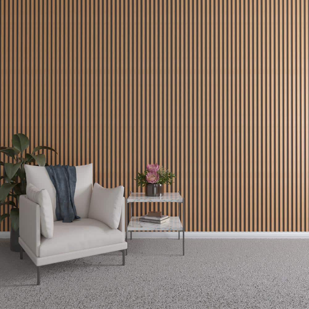 47 in. H x 1 in. W Slatwall Panels in Cherry 42-Pack