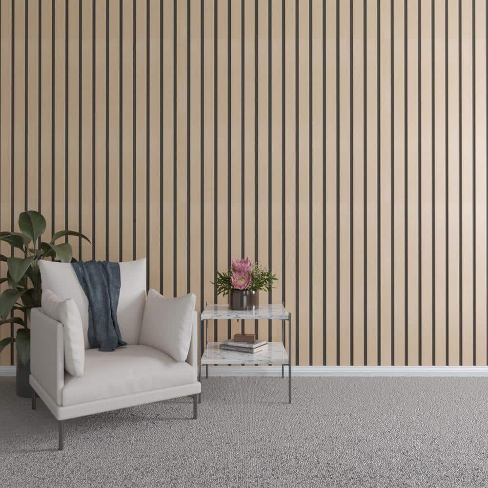 47 in. H x 3 in. W Slatwall Panels in Hickory 15-Pack