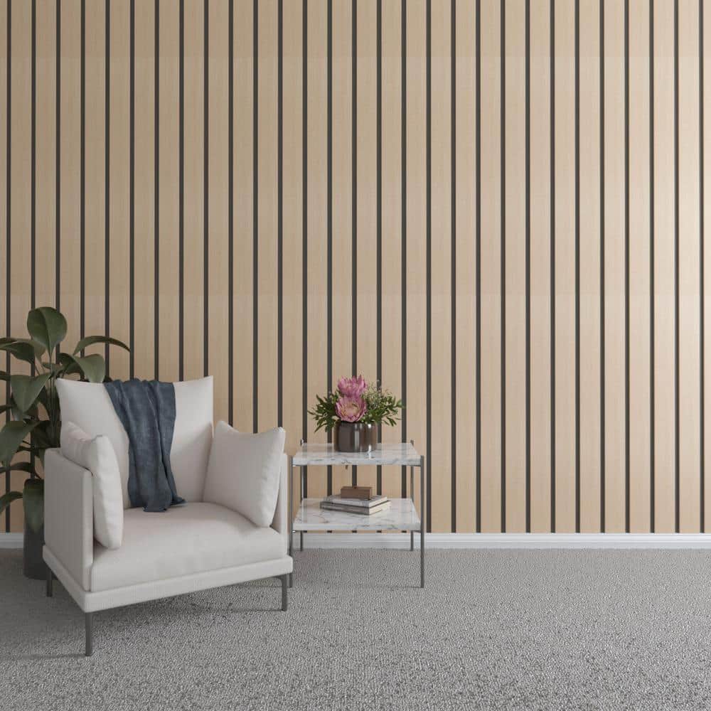 47 in. H x 4 in. W Slatwall Panels in Hickory 11-Pack