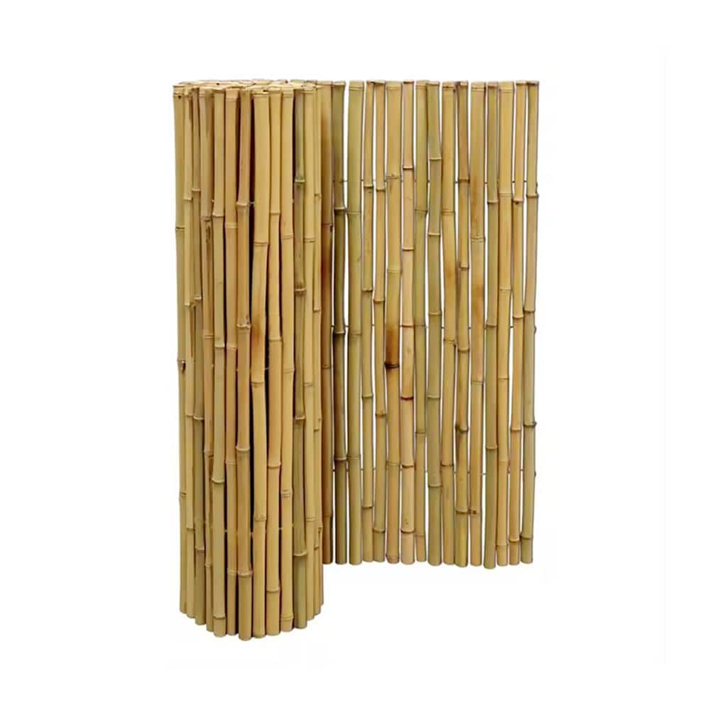 8 ft. L 1 in. W x 4 ft. H Natural Bamboo Ready-to-Use Privacy Fence With Privacy Protection 1-Pack