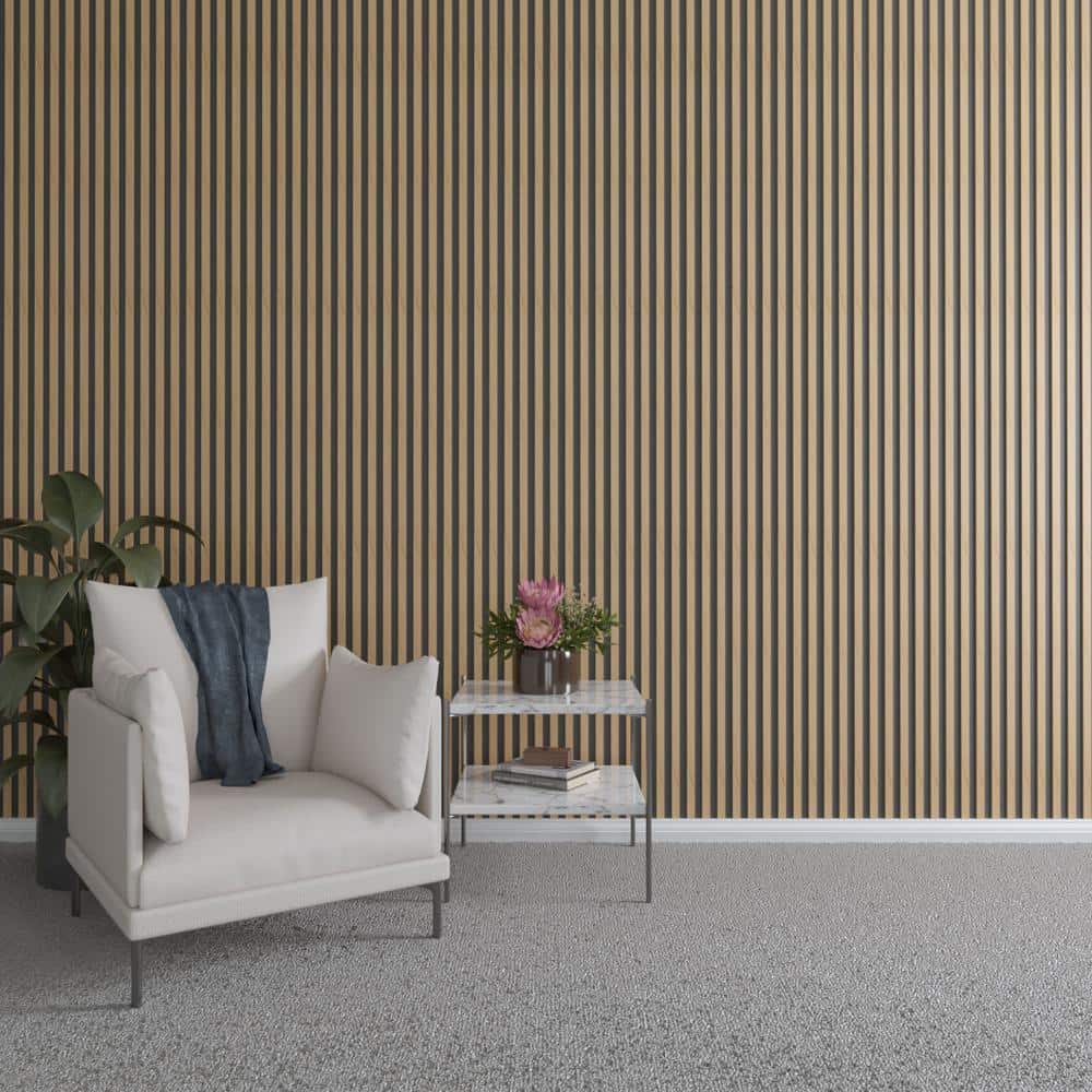 94 in. H x 1 in. W Slatwall Panels in Maple 42-Pack
