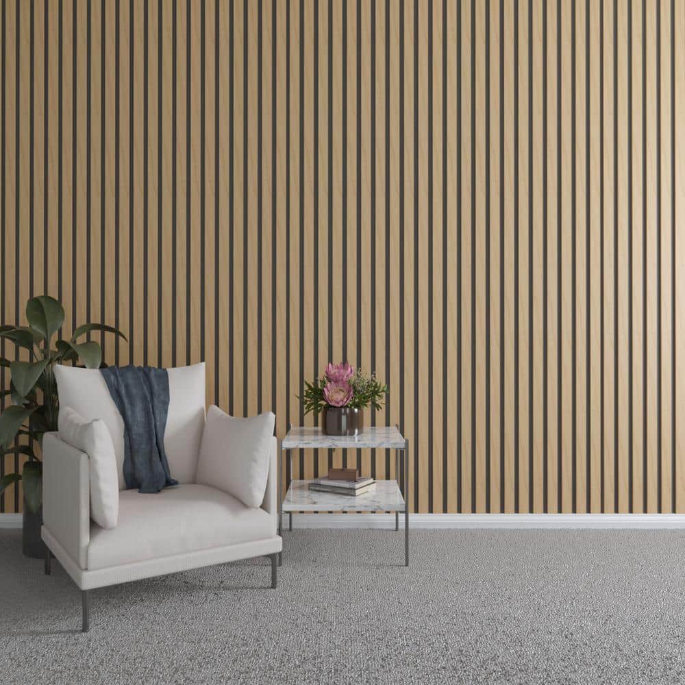 94 in. H x 2 in. W Slatwall Panels in Maple 22-Pack