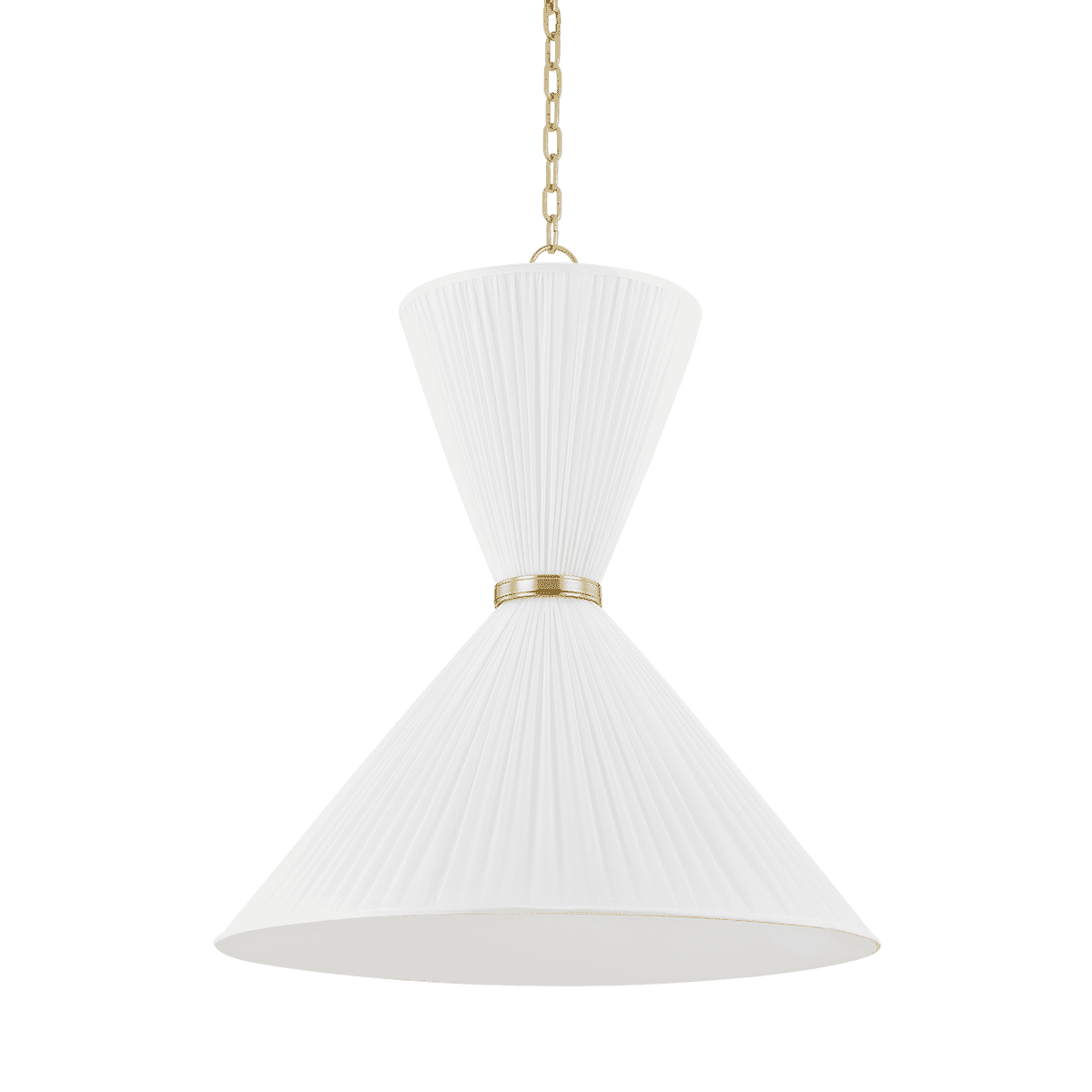 Aged Brass Two Light Pendant from the Enid Collection