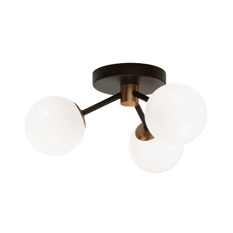 Aged Gold Brass LED Pendant from the Novu Collection