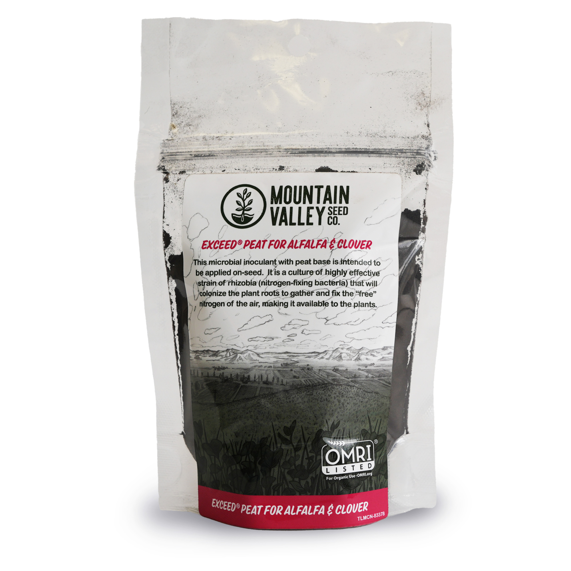 Alfalfa & Clover Powder Inoculant - 2.5 oz Bag Cover Crop Inoculant for Seeds