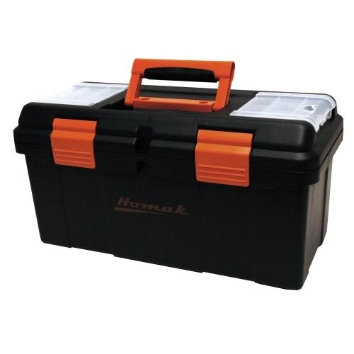 BK00116004 16 Inch Plastic Tool Box with Tray and Dividers