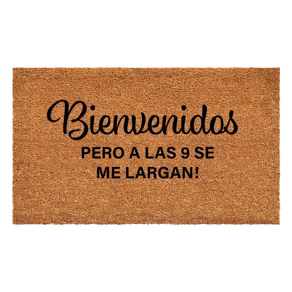 Bienvenidos pero alas 9 se largan Doormat 17" x 29"