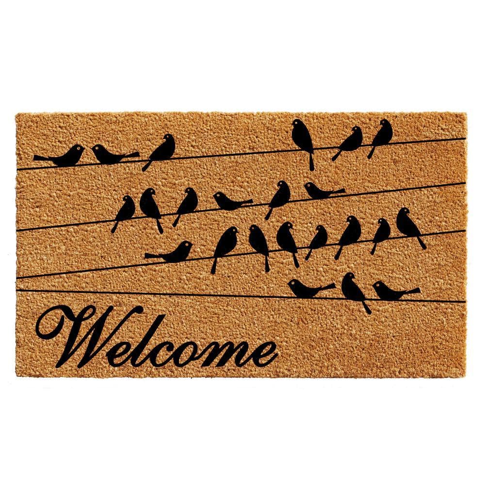 Black Bird Welcome Doormat 30" x 48"