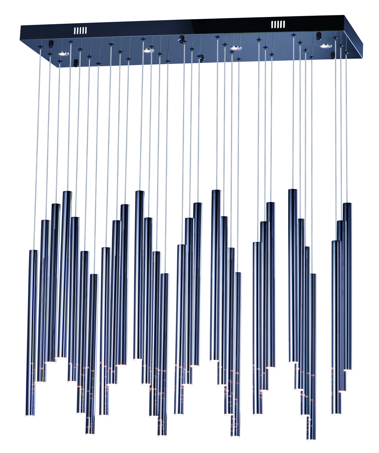 Black Chrome LED Pendant from the Flute Collection