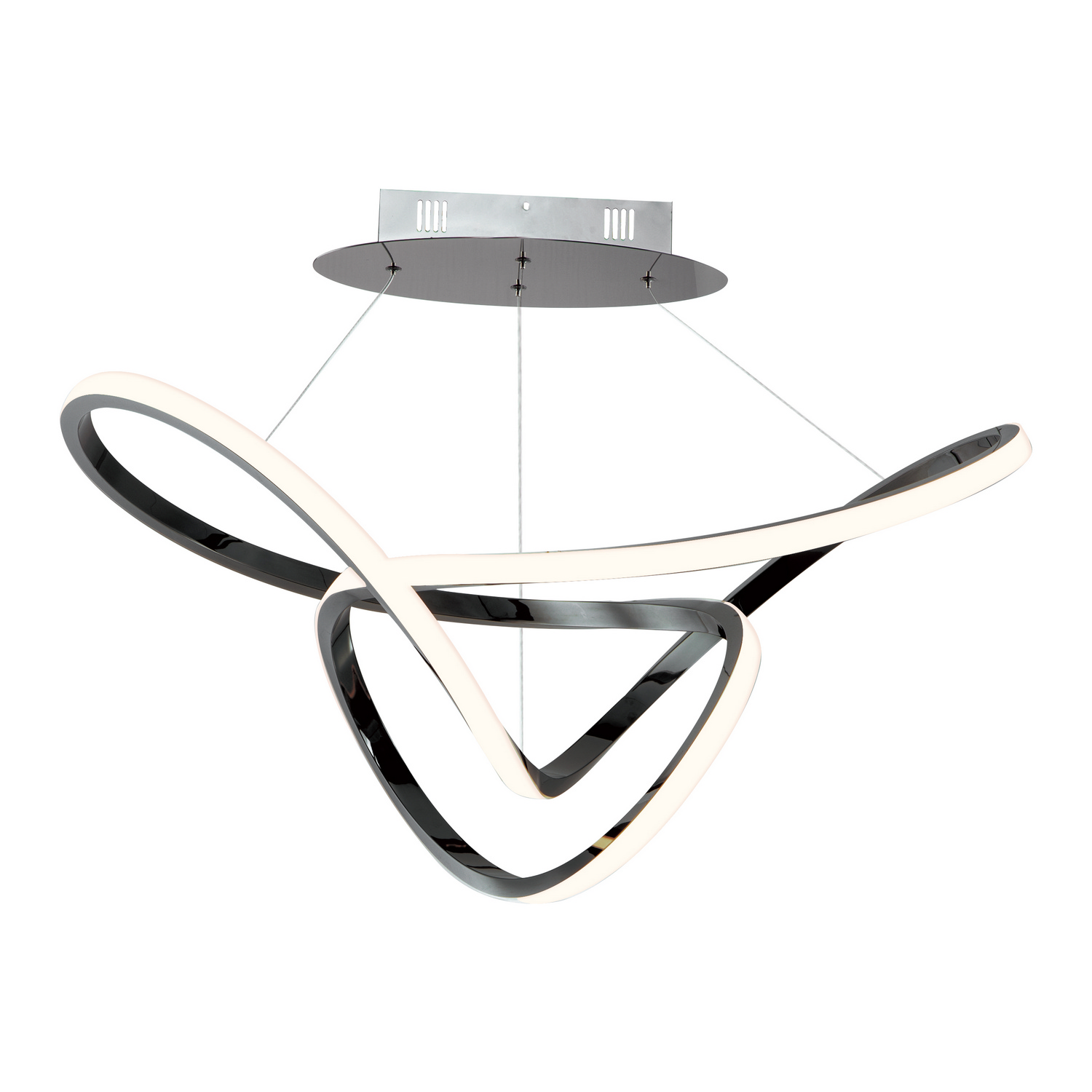 Black Chrome LED Pendant from the Perpetual Collection