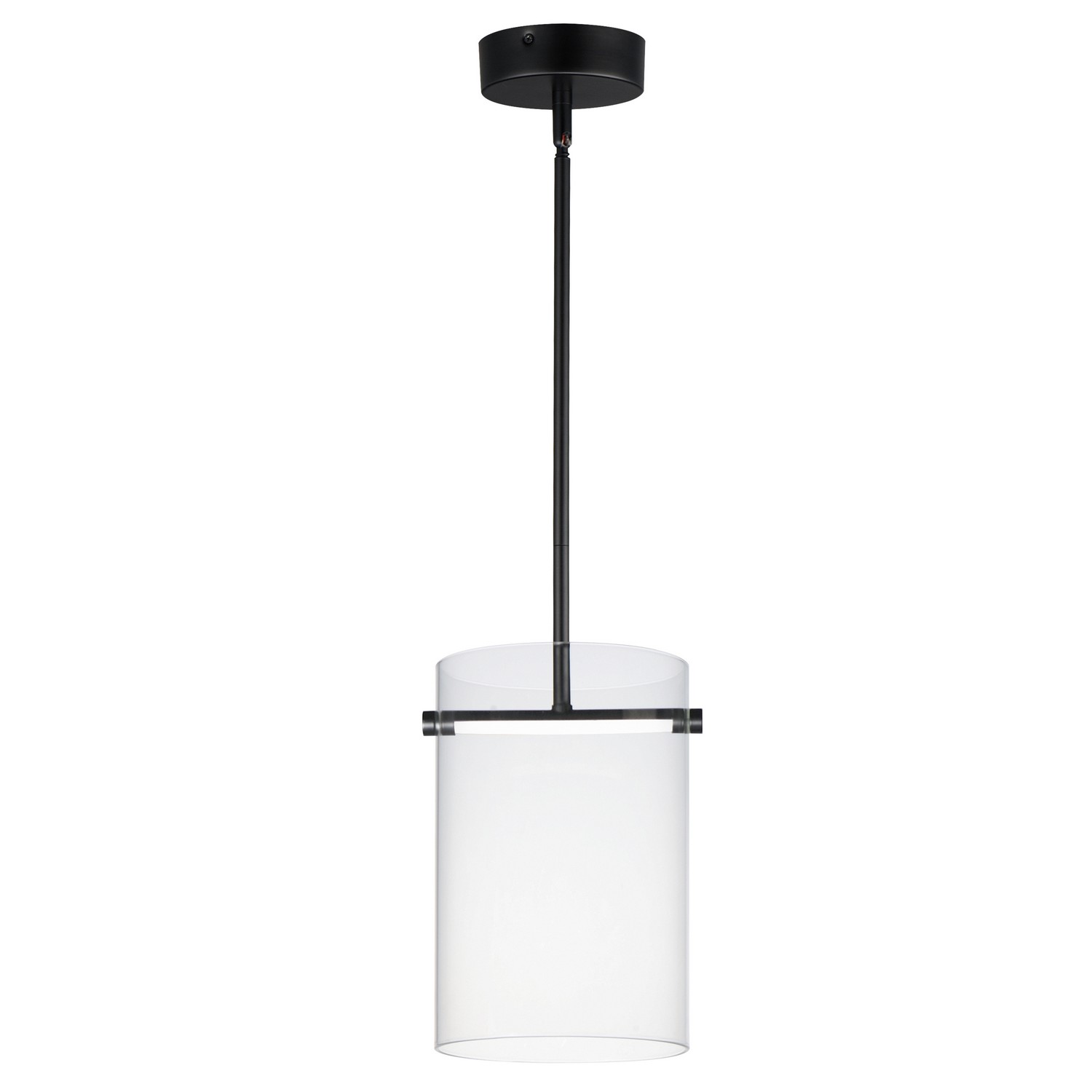 Black LED Mini Pendant from the Polo Collection