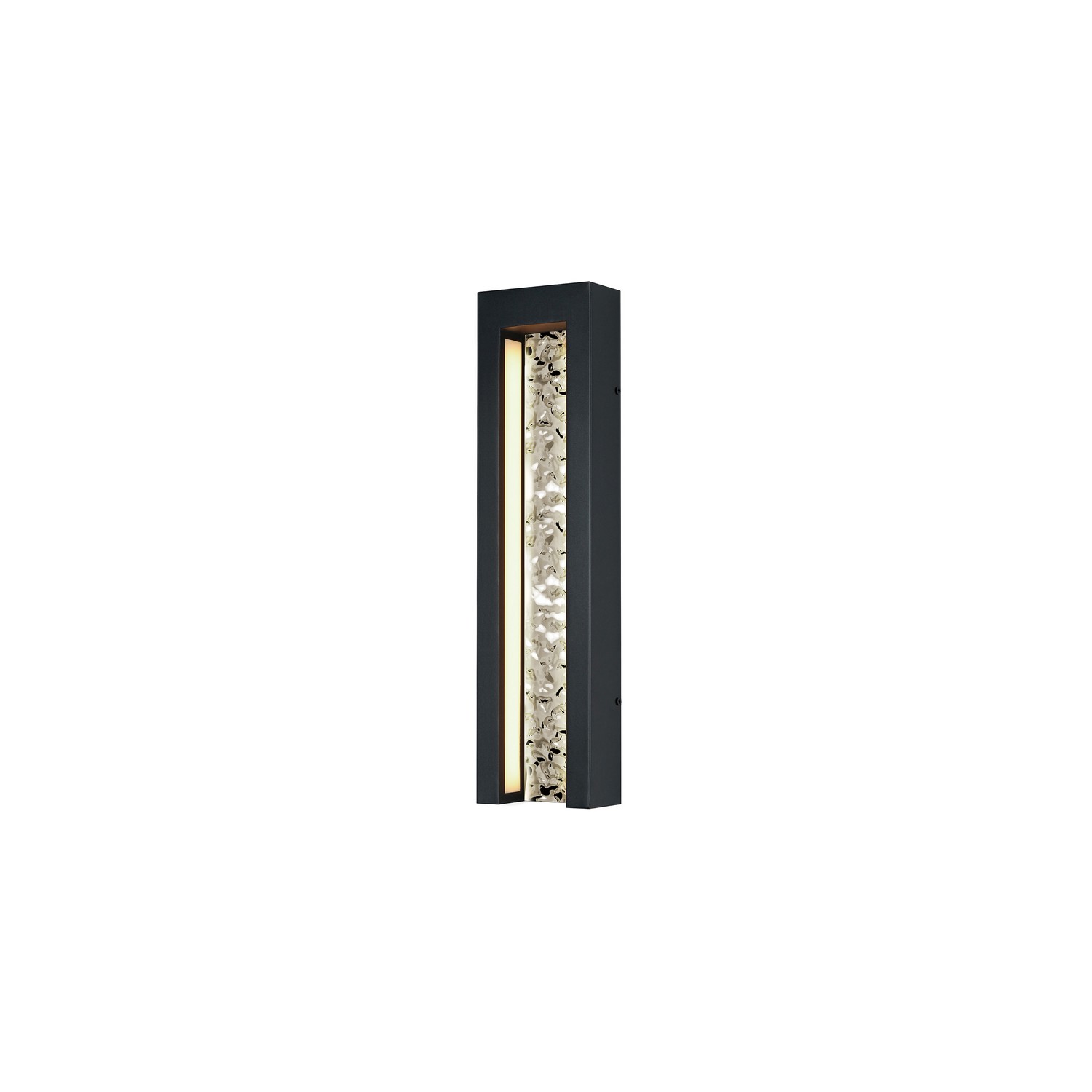 Black LED Outdoor Wall Sconce from the Liquid Collection