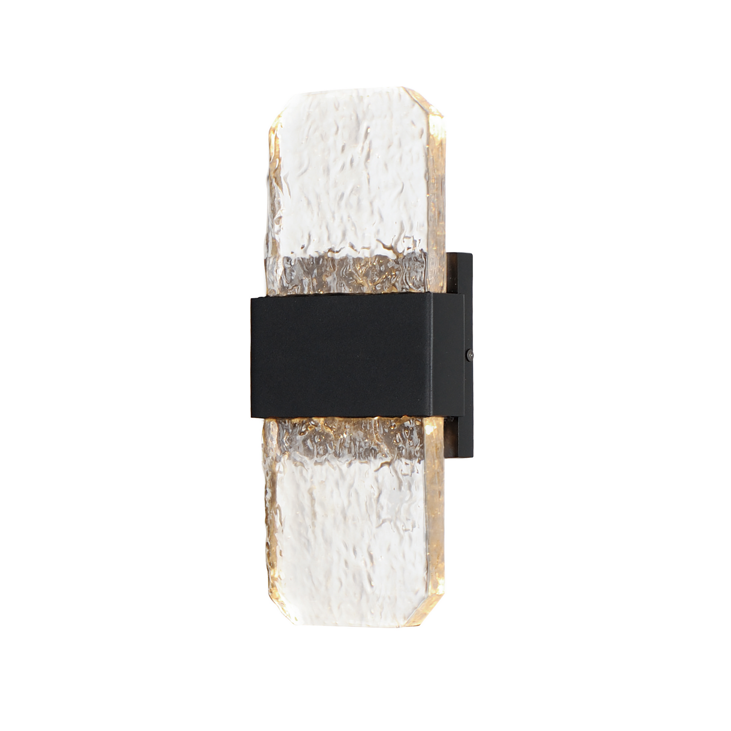Black LED Outdoor Wall Sconce from the Rune Collection