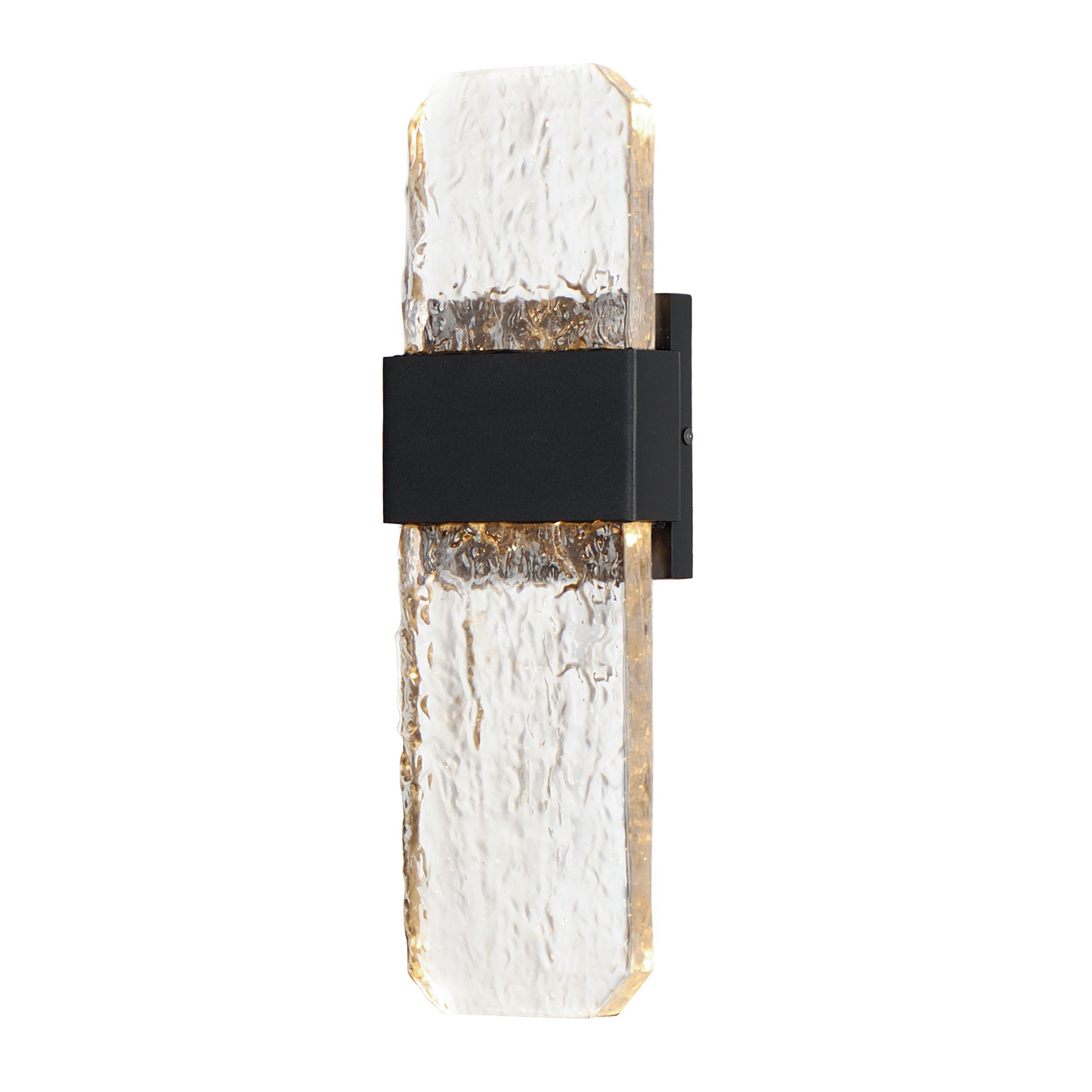 Black LED Outdoor Wall Sconce from the Rune Collection