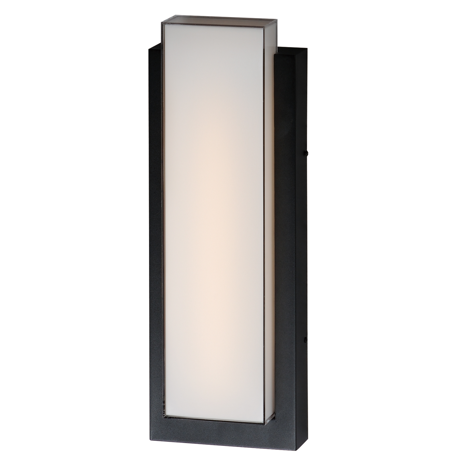 Black LED Outdoor Wall Sconce from the Tower Collection